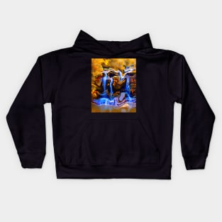 The Distorted Waterfall! Kids Hoodie